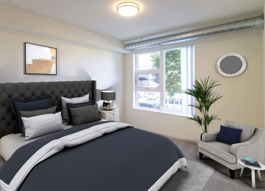 Bedroom at Union Flats, St. Paul, MN 55114