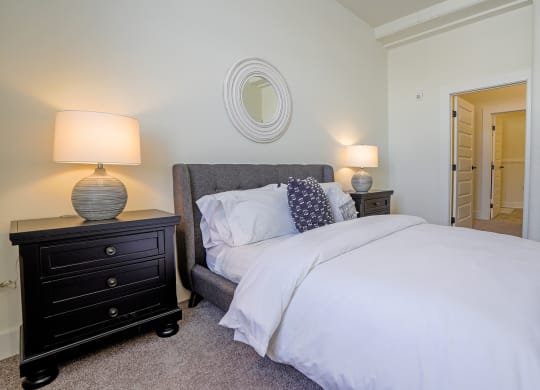 Model Bedroom at Upper Post Flats, Minnesota