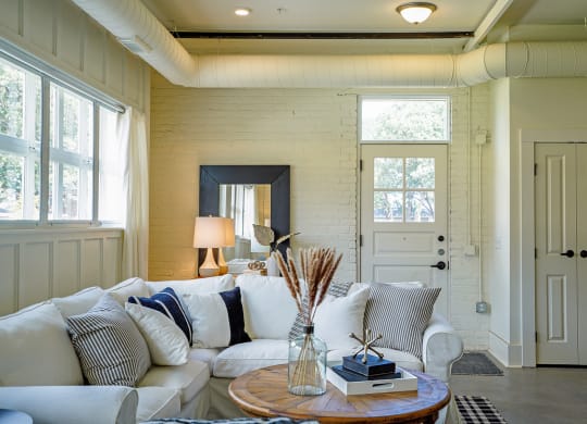 Modern Living Room at Upper Post Flats, Minnesota, 55111