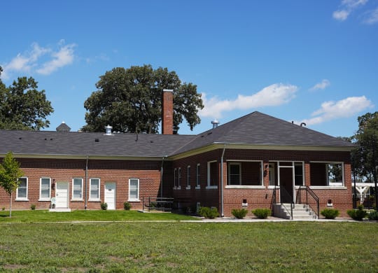 Clubhouse Exterior at Upper Post Flats, Fort Snelling, 55111
