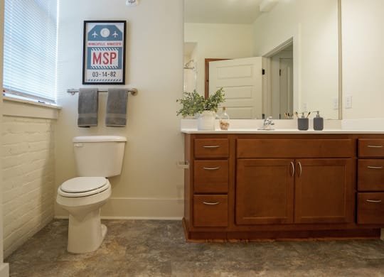 Bathroom Accessories at Upper Post Flats, Minnesota