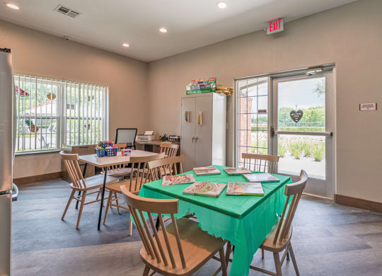Cards and Crafts Room at Vermillion Apartments, Houston, TX