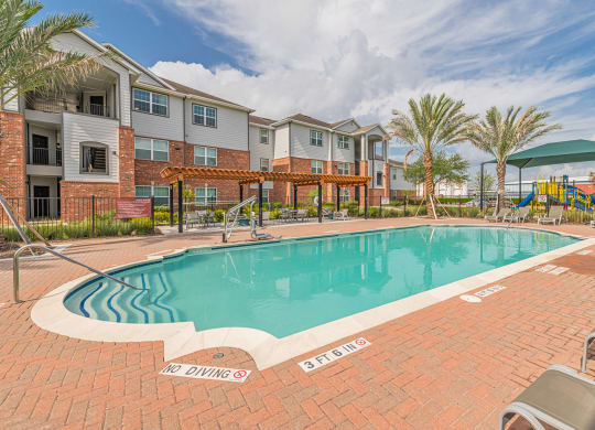 Sparkling Pool at Vermillion Apartments, Houston
