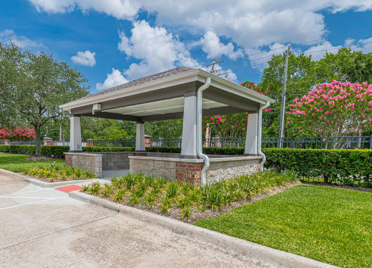 Bus Shelter at Vermillion Apartments, Texas, 77021