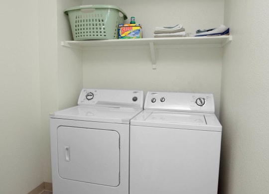 Washer and Dryer at Villa Springs, Houston, Texas, 77090