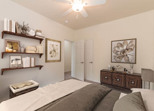 Bedroom at Woodway Village, Austin, TX