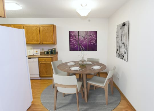 Dominium_Albertville Meadows_Virtually Staged Apartment Dining Area