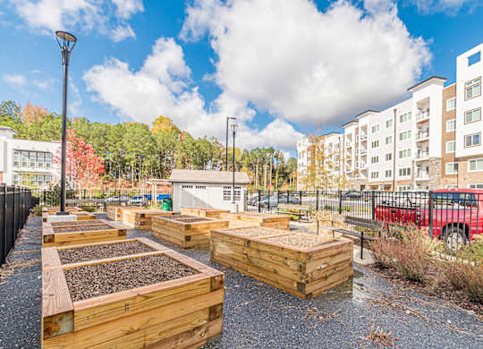 Community Garden at Briar Park 55+ Apartments, Atlanta 