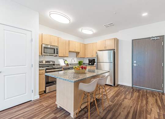 Kitchen at Shannon Reserve 55+ Apartments, Union City