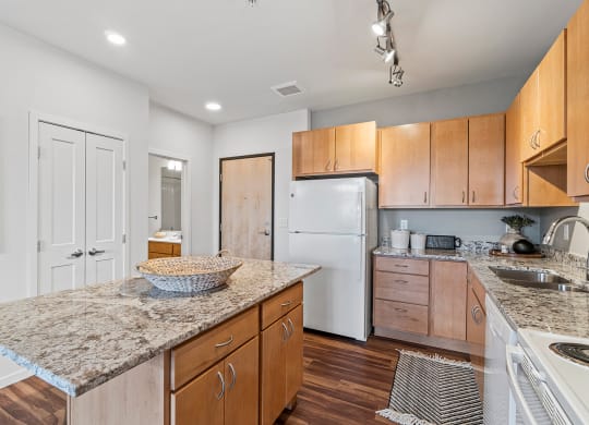 Model Apartment Kitchen at Brighton Oaks, New Brighton, 55112