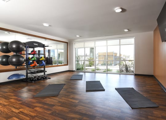 Free Weights at Casa Azure 55+ Apartments, Phoenix Arizona