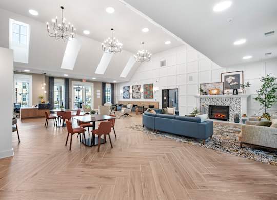 Living and dining at Creekridge on the Park Apartments, North Carolina, 28212