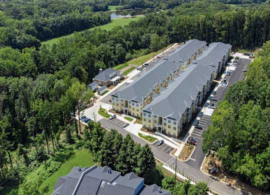 Aerial at Creekridge on the Park Apartments, Charlotte