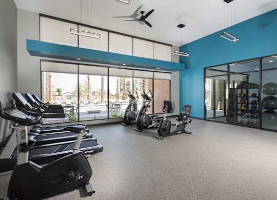 Gym fitness at Estrella Springs at Canyon Trails Apartments, Goodyear, AZ