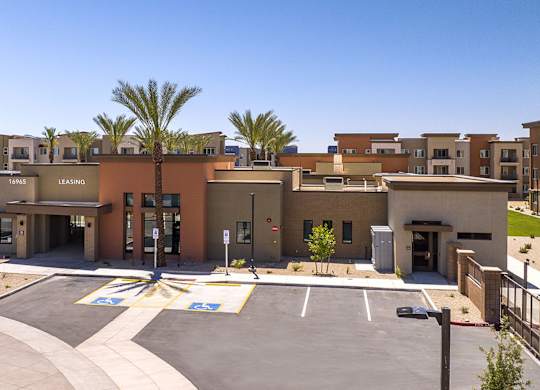 Building exterior at Estrella Springs at Canyon Trails Apartments, Goodyear