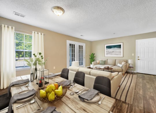 Living Dining Room at The Flats on Waters Edge, Hermitage Tennessee