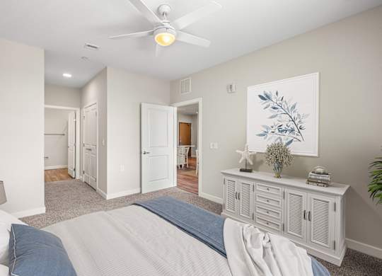 Bedroom Interior at Heron Ridge 62+ Apartments, Kissimmee, Florida