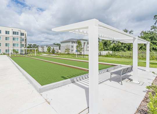 Outdoor Living Area at Heron Ridge 62+ Apartments, Kissimmee, 34746
