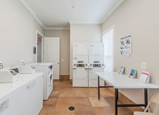 Laundry Facility at Lakeside Pointe Apartments & Townhomes, Pearland, Texas
