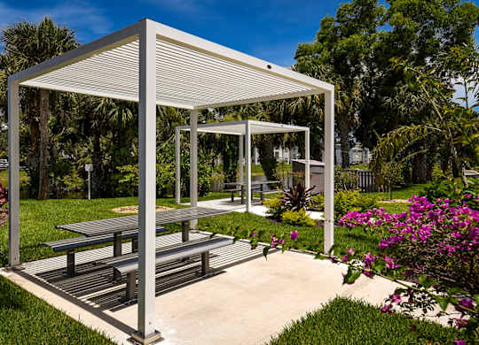 Outdoor Picnic Table at The Lucille Apartments, Stuart, FL
