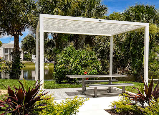 Picnic Table at The Lucille Apartments, Stuart, 34996