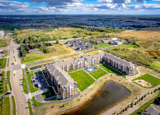Aerial View at Orville Commons, Woodbury, MN 55129