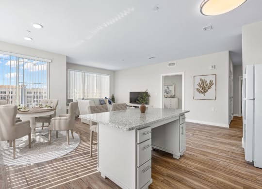 Dining-Living-Kitchen at Osprey Park 62+ Apartments, Kissimmee, 34758