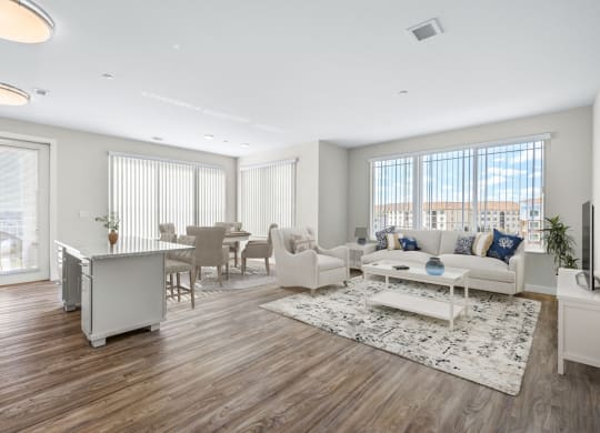 Modern Living Room at Osprey Park 62+ Apartments, Florida