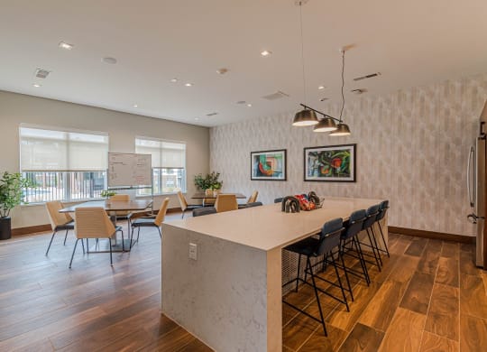 the preserve at ballantyne commons apartment kitchen and dining room