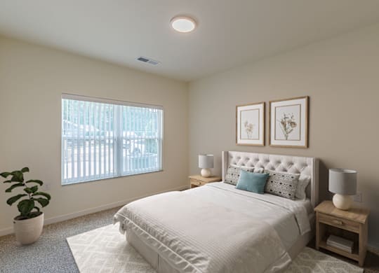Bedroom at Shannon Reserve 55+ Apartments, Georgia, 30291