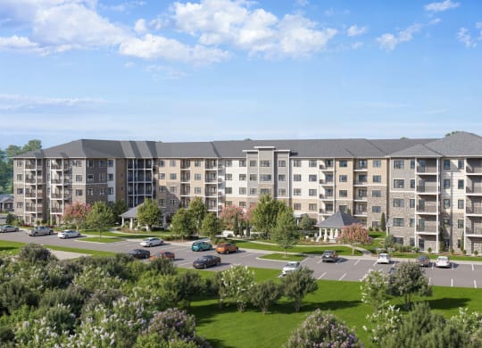 Aerial at Shannon Reserve 55+ Apartments, Union City, GA, 30291
