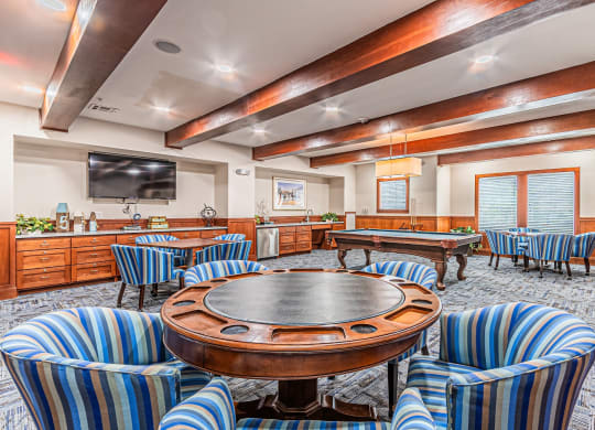 Activity Room at Mariposa at Spring Hollow Saginaw 55+ Apartments, Texas, 76131