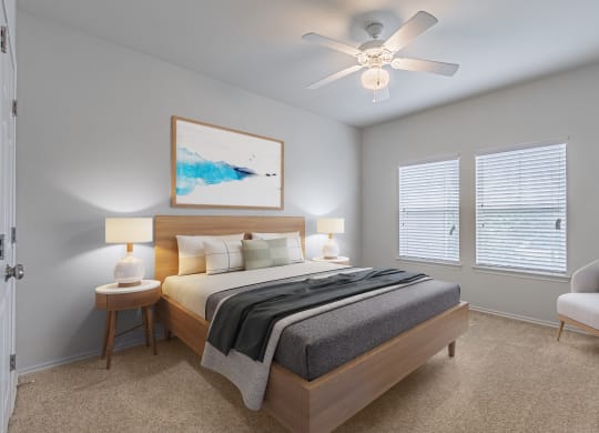 Spacious Bedroom at Mariposa at Spring Hollow Saginaw 55+ Apartments, Texas, 76131
