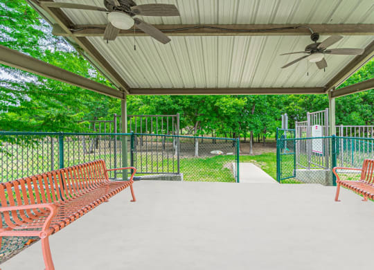 Dog Park at Mariposa at Spring Hollow Saginaw 55+ Apartments, Saginaw Texas