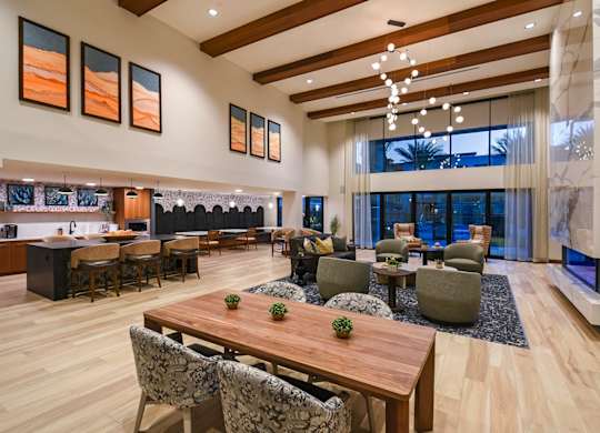 Spacious Community Room at Suncrest Vista at Canyon Trails 55+ Apartments, Goodyear, Arizona