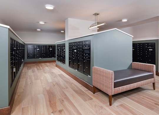Mailroom at Suncrest Vista at Canyon Trails 55+ Apartments, Goodyear, Arizona