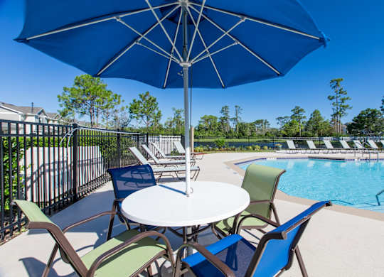 Swimming Pool And Sundeck at Sunrise Pointe, Port Orange, FL, Florida