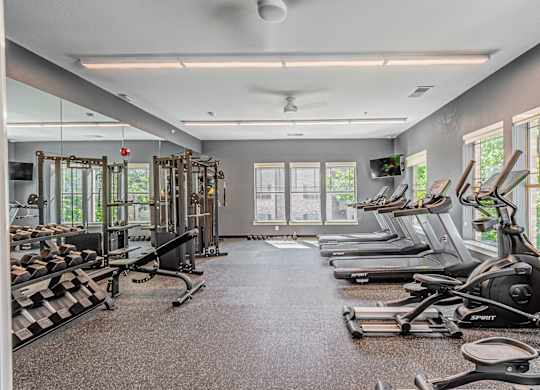 Health And Fitness Center at The Cesera 55+ Apartments, Garland, TX 75040