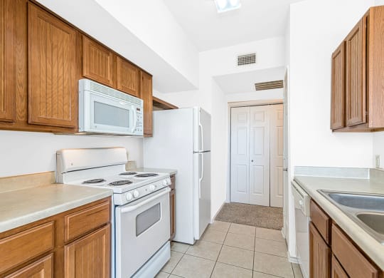 Kitchenat The Portofino 55+ Apartments, Pasadena, TX