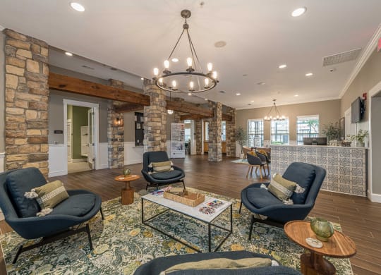 Clubhouse Interiorat The Portofino 55+ Apartments, Pasadena Texas