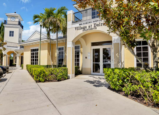 Dominium_Village at Delray_Leasing Office-Clubhouse Exterior Entrance
