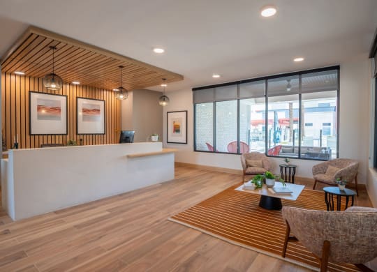 Clubhouse Lobby Areaat Vista Ridge Apartments, Phoenix