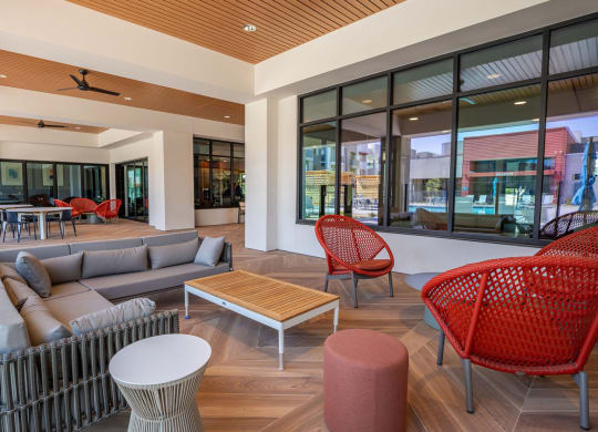 Clubhouse Entrance Sitting Areaat Vista Ridge Apartments, Phoenix, 85041