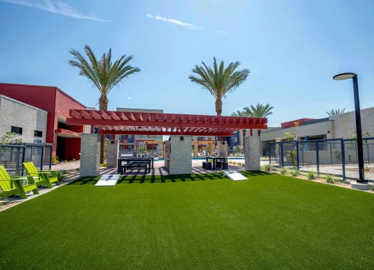 Outdoor Turf Fieldat Vista Ridge Apartments, Phoenix Arizona