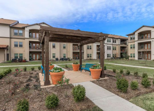 Walking Path at Mariposa at Harris Road Arlington 55+ Apartments, Arlington