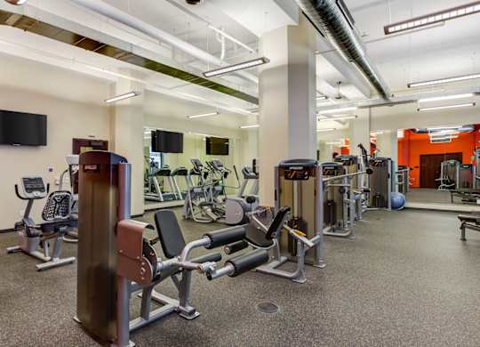 Gym at Arcade Apartments, St Louis