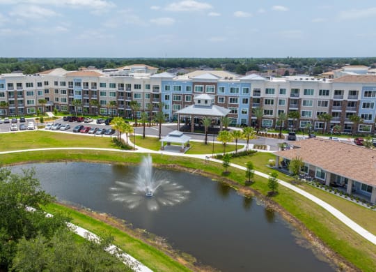 Osprey Park pond at Osprey Park 62+ Apartments, Kissimmee