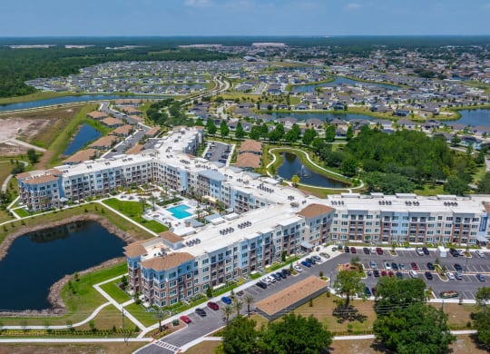 Osprey Park aerial view of community at Osprey Park 62+ Apartments, Florida