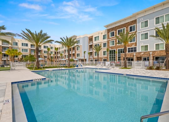 Osprey Park swimming pool at Osprey Park 62+ Apartments, Kissimmee, 34758