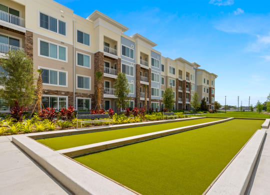 bocce ball court at Osprey Park 62+ Apartments, Kissimmee, 34758